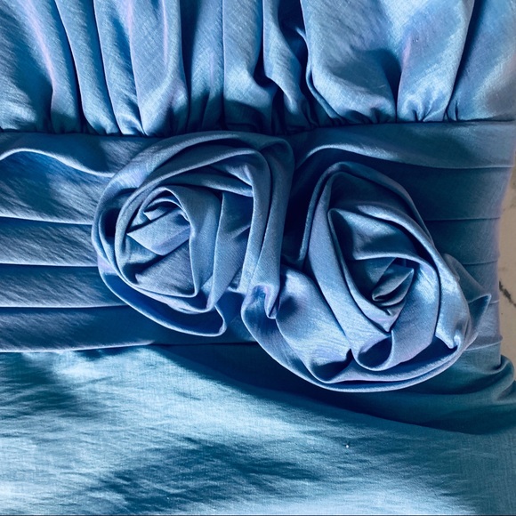 Morgan 4 Ever Strapless Lilac Dress Jr 11/12 NWT - Picture 3 of 4